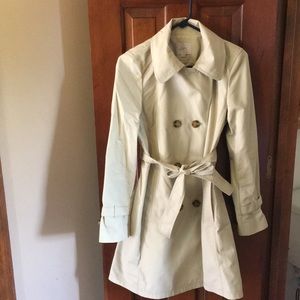 Double breasted trench coat